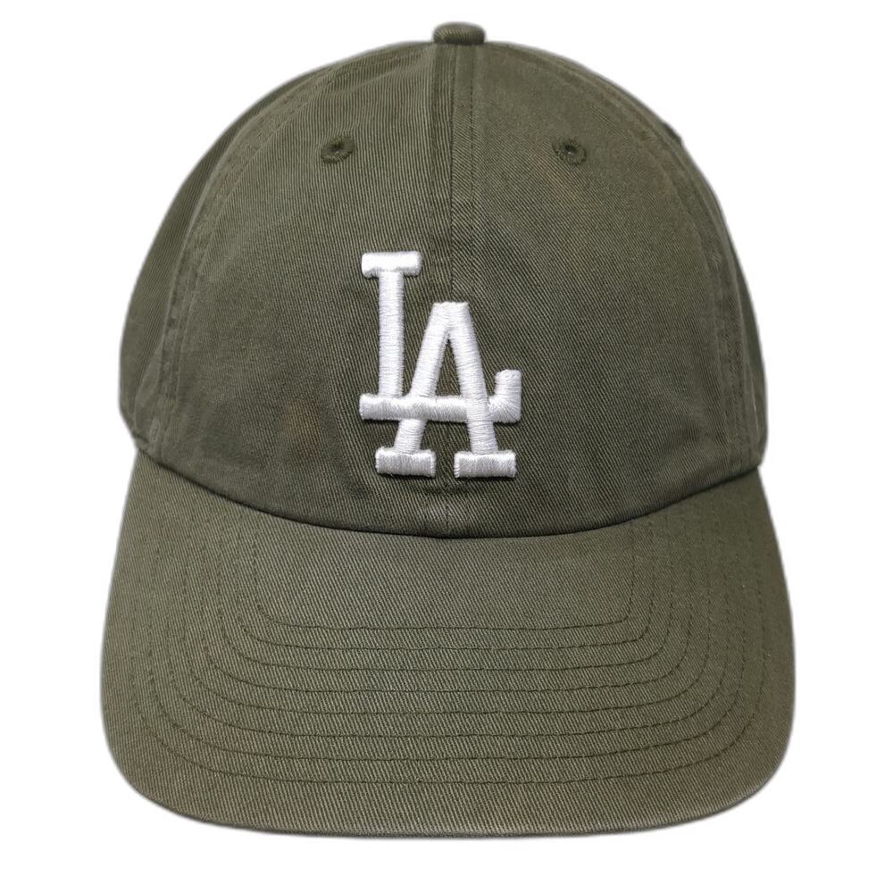 47 Brand Los Angeles Dodgers MLB Green White Baseball Cap Hat One Size Slideback